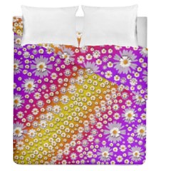 Falling Flowers From Heaven Duvet Cover Double Side (queen Size) by pepitasart