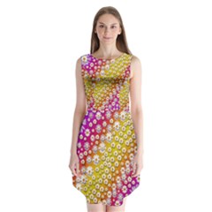 Falling Flowers From Heaven Sleeveless Chiffon Dress  