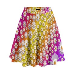 Falling Flowers From Heaven High Waist Skirt by pepitasart