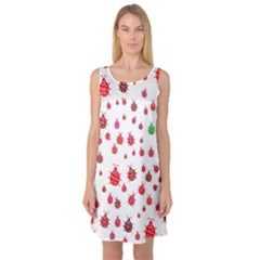 Beetle Animals Red Green Fly Sleeveless Satin Nightdress by Amaryn4rt