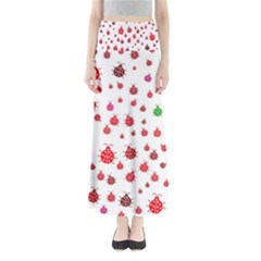 Beetle Animals Red Green Fly Maxi Skirts