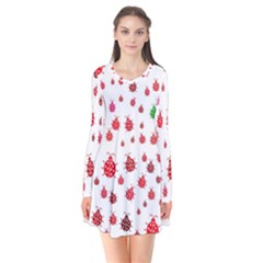 Beetle Animals Red Green Fly Flare Dress