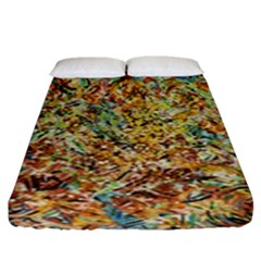 Art Modern Painting Acrylic Canvas Fitted Sheet (king Size)