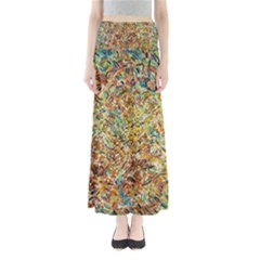 Art Modern Painting Acrylic Canvas Maxi Skirts