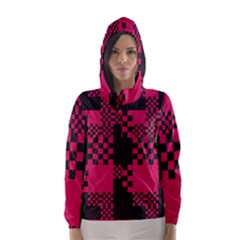 Cube Square Block Shape Creative Hooded Wind Breaker (women) by Amaryn4rt