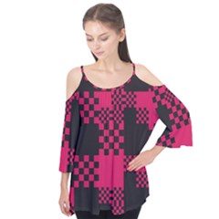 Cube Square Block Shape Creative Flutter Tees