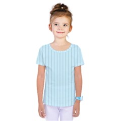 Stripes Striped Turquoise Kids  One Piece Tee