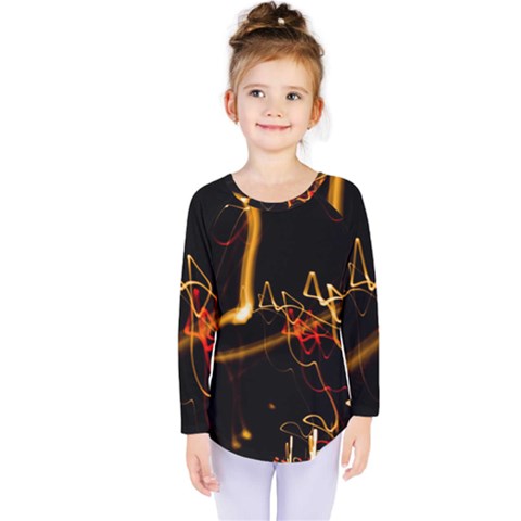 Abstract Kids  Long Sleeve Tee by Amaryn4rt