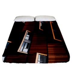 Abstract Architecture Building Business Fitted Sheet (queen Size) by Amaryn4rt