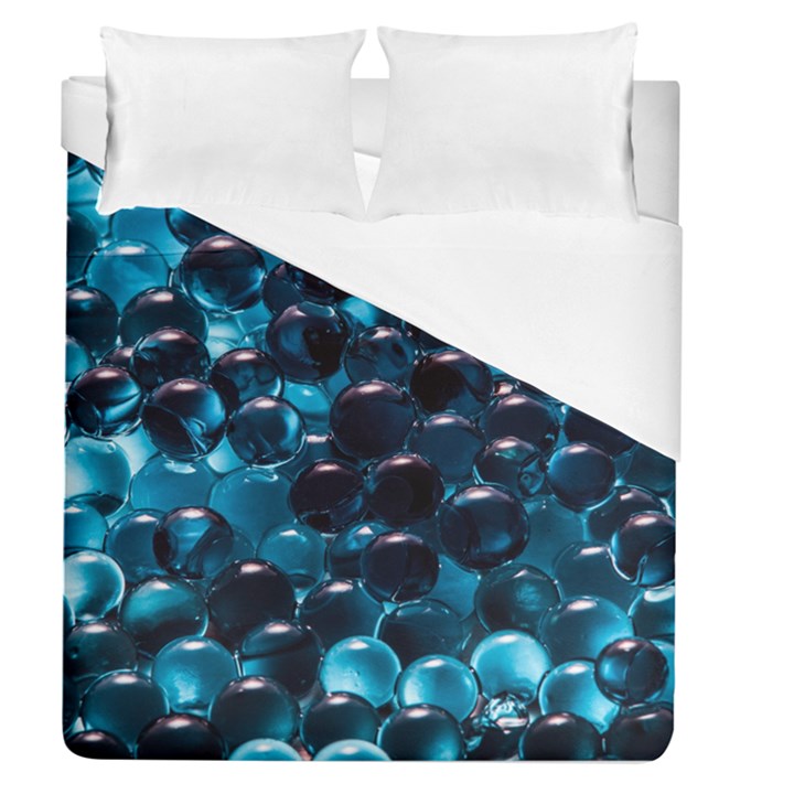 Blue Abstract Balls Spheres Duvet Cover (Queen Size)