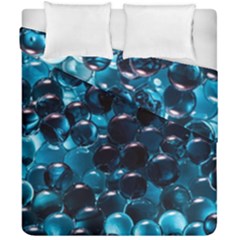 Blue Abstract Balls Spheres Duvet Cover Double Side (california King Size) by Amaryn4rt