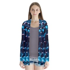 Blue Abstract Balls Spheres Cardigans