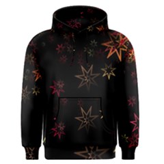 Christmas Background Motif Star Men s Pullover Hoodie