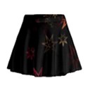 Christmas Background Motif Star Mini Flare Skirt View1