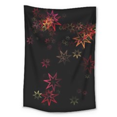 Christmas Background Motif Star Large Tapestry by Amaryn4rt