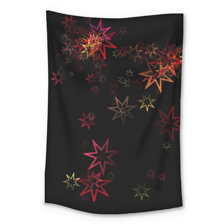 Christmas Background Motif Star Large Tapestry