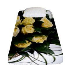 Bouquet Flowers Roses Decoration Fitted Sheet (single Size)