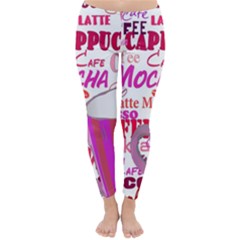 Coffee Cup Lettering Coffee Cup Classic Winter Leggings by Amaryn4rt