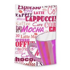 Coffee Cup Lettering Coffee Cup Small Tapestry