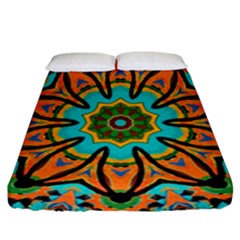 Color Abstract Pattern Structure Fitted Sheet (california King Size) by Amaryn4rt