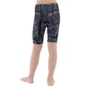 Coal Charred Tree Pore Black Kids  Mid Length Swim Shorts View2