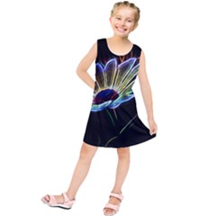 Flower Pattern Design Abstract Background Kids  Tunic Dress