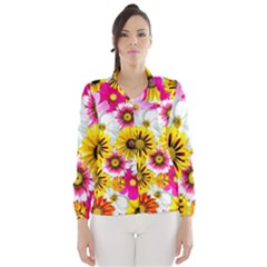 Flowers Blossom Bloom Nature Plant Wind Breaker (women)