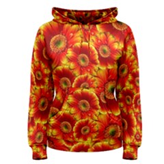 Gerbera Flowers Blossom Bloom Women s Pullover Hoodie by Amaryn4rt