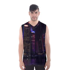 Hong Kong China Asia Skyscraper Men s Basketball Tank Top by Amaryn4rt