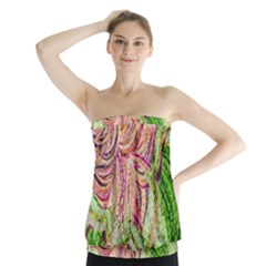 Colorful Design Acrylic Strapless Top