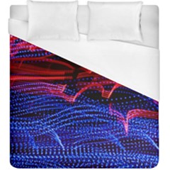 Lights Abstract Curves Long Exposure Duvet Cover (king Size)