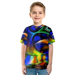 Light Texture Abstract Background Kids  Sport Mesh Tee