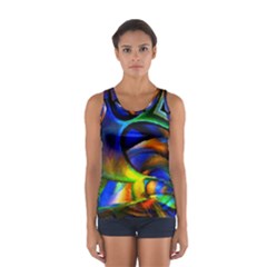 Light Texture Abstract Background Women s Sport Tank Top 