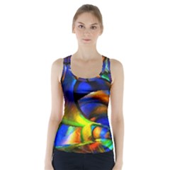 Light Texture Abstract Background Racer Back Sports Top