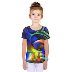 Light Texture Abstract Background Kids  One Piece Tee