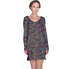 Full Frame Shot Of Abstract Pattern Long Sleeve Nightdress by Amaryn4rt