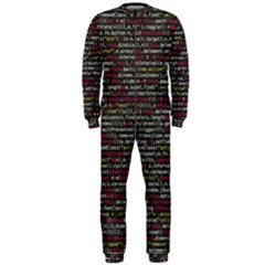 Full Frame Shot Of Abstract Pattern Onepiece Jumpsuit (men)  by Amaryn4rt