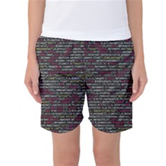 Full Frame Shot Of Abstract Pattern Women s Basketball Shorts by Amaryn4rt