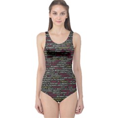 Full Frame Shot Of Abstract Pattern One Piece Swimsuit by Amaryn4rt