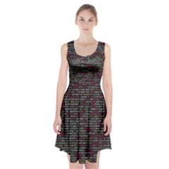 Full Frame Shot Of Abstract Pattern Racerback Midi Dress