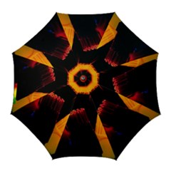 Plastic Brush Color Yellow Red Golf Umbrellas by Amaryn4rt