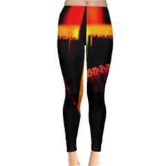 Plastic Brush Color Yellow Red Leggings 