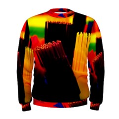 Plastic Brush Color Yellow Red Men s Sweatshirt