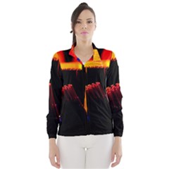 Plastic Brush Color Yellow Red Wind Breaker (women)