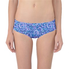 Psychedelic Purple Pop Art Classic Bikini Bottoms by WarduckDesign