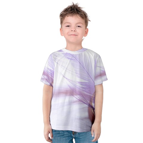 Ring Feather Marriage Pink Gold Kids  Cotton Tee by Amaryn4rt