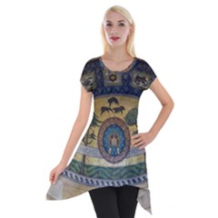 Peace Monument Werder Mountain Short Sleeve Side Drop Tunic