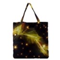 Particles Vibration Line Wave Grocery Tote Bag View1