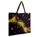 Particles Vibration Line Wave Zipper Large Tote Bag View2