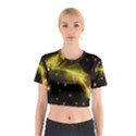 Particles Vibration Line Wave Cotton Crop Top View1